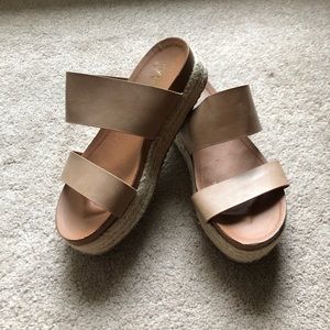 Platform Espadrille slides